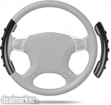 Steering Wheel Cover Non Slip Universal Vehicles Black Carbon Fiber