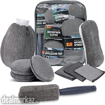 Car Cleaning Kit 9 Pcs Microfiber Interior Exterior
