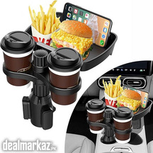 3 in 1 Car Cup Holder Expander with Detachable Tray Table for Car with