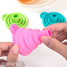 Pure Silicone Funnel Necessities Kitchen Collapsible Foldable Leaking
