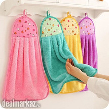 1 Piece Coral Velvet Soft Hand Towel Absorbent Cloth Dish cloth Hangin