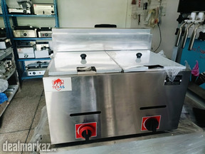 Deep fryer gas table top 6 liter each tank