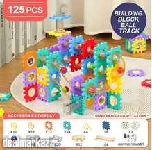 125Pcs DIY Creative Pipeline Rolling Ball Building Blocks Marble Drop