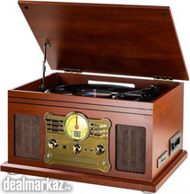 ALL in One Turntable Gramophone Bluetooth CD Cassette SD Card