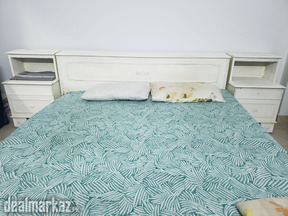 Bed with side tables