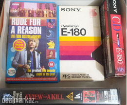 VHS video Cassettes or VCR cassettes with Cover Case box available
