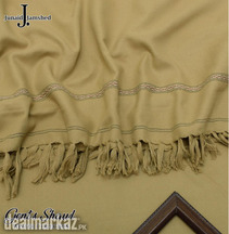 1 Pc Men's Wool Embroidered Border Shawl
