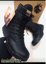Mens long army boots