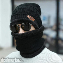 2pc wool plain Beanie and neck warmer limit time offer
