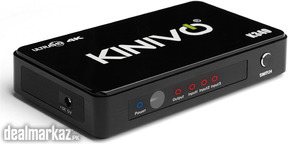 Kinivo K340 Premium 3-Port High Speed 4K HDMI Switch with IR Wireless
