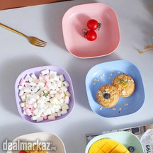 Food Grade Plastic Household Dining Plates | 10 pcs
