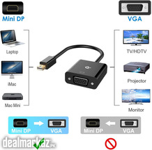 Rankie Mini DisplayPort (Mini DP) to VGA Adapter, Gold Plated 1080P Th