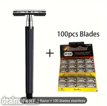 SHAVING BLADES WITH SAFETY RAZOR (100PCS)