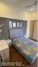 Quilted Queen size bed with mattress for sale in islamabad