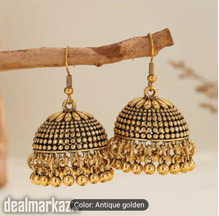 A Pair Of Vintage Jhumka Earrings