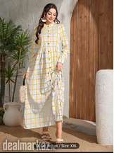 Plaid Loose Pencil Dress