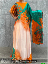 Turkish Kaftan Dress with Scarf 1