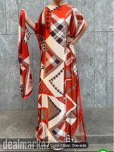 Batwing Sleeve Maxi Kaftan Dress
