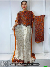 Floral Print Abaya Dress for Women