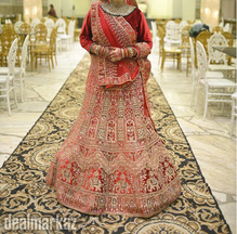 Luxury Bridal dress for sale - red heavily embellished lehenga