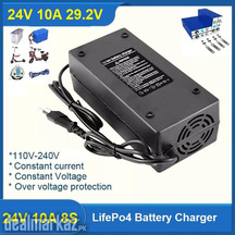 24V 10A Lithium Iron Phosphate LiFePO4 Battery Intelligent Charger 8S