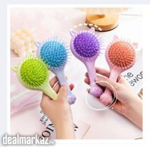 Two-in-One Baby Hair Brush with Mirror – Compact & Gentle Hair