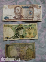 Old note poland, Sri Lanka, and Philippine