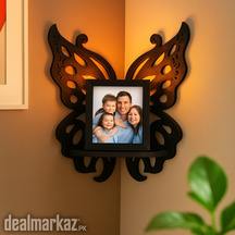 Butterfly Design Wooden Corner Wall Shelves