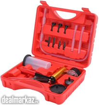 2 in 1 Brake Bleeder Kit with Hand Vacuum Pump with Gauge Adapters Aut