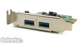 ECS U3N2-D 2 Port USB 3.0 PCI Express Expansion Card Low Profile ORIGI