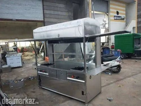 Stainless Steel 22 Guage Shawarma Burger Counter For sale