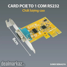 SUNIX Pci-e 1 Port RS-232 Series DB9 Sunix SER6427A Low Profile Sun Pc