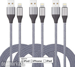 iPhone Charger Cable [MFi Certified] 10 Feet Nylon Braided Lightning C