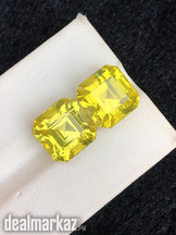 Lemon Quartz pair top quality 100% natural orignal gemstone guaranteed