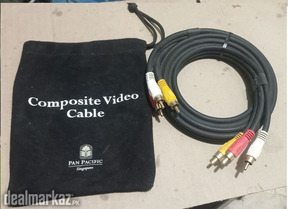 3 RCA Male to Male AV Cable Meter Composite Audio Video Cord for TV,