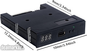 GoTEK SFR1M44-U100 3.5 Inch 1.44MB USB SSD Floppy Drive Emulator Black