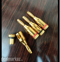 Banana Plugs high quality Gold Plated Speaker Cable connections