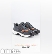 Black Camel Sports Gripper Shoes - Dl884, Gray