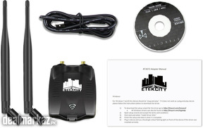 Etekcity 300Mbps 1000mW USB WiFi Wireless Network Adapter with Dual 6d