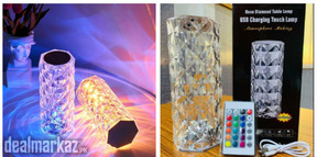 Crystal Diamond LED Table Lamp – 16 Color Changing