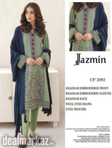 3 Pcs Ladies Unstitched Embroidered Dress