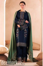 3 Pcs Unstitched Embroidered Suit for Women