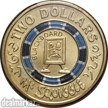 2 Dollars Australia Colored Commemorative Coin