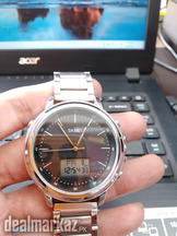 Metal Watch with Digital Display