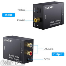 eSynic 192KHZ DAC Converter, Digital to Analog Audio Converter, Toslin