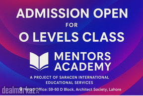 Admission open for O Level Class