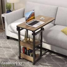 Wooden Adjustable Laptop Side Table For Sofa And Bed