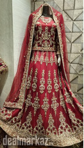 Red bridal lehnga