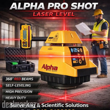 Rotary Laser Level Alpha Pro Shot Self Leveling Rotary Laser Level