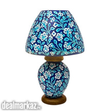 Hand-Painted Blue Floral Table Lamp